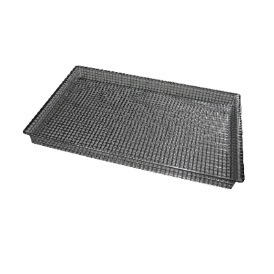 Stainless steel grates for dumplings, plastic grates for cutlery